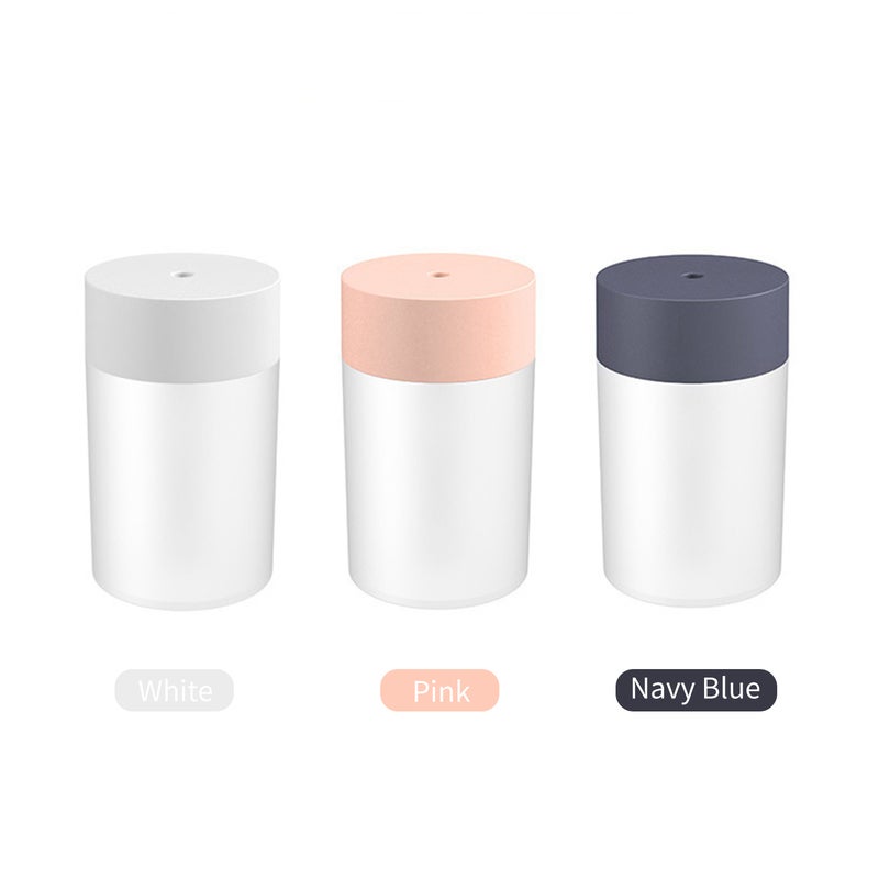 إيهوم جهاز ترطيب الهواء بالرذاذ بتصميم محمول وتشغيل هادئ مزوّد بتأثيرات ضوئية وخاصية إيقاف التشغيل التلقائي - سعة 260 مل وردي 12سم - Image 2