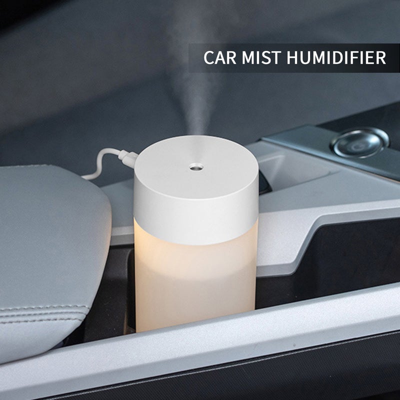 إيهوم جهاز ترطيب الهواء بالرذاذ بتصميم محمول وتشغيل هادئ مزوّد بتأثيرات ضوئية وخاصية إيقاف التشغيل التلقائي - سعة 260 مل وردي 12سم - Image 3