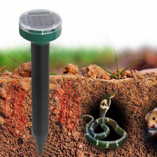 Ultrasonic & Solar Powered Animal Groundhog Repellent Black 25cm - view 3