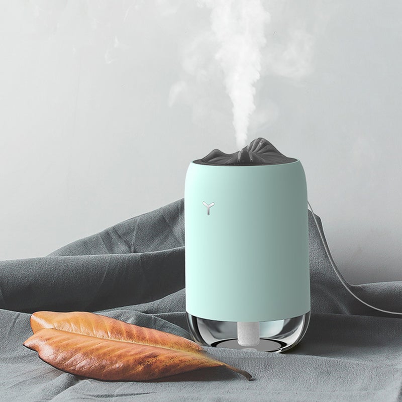 إيهوم جهاز ترطيب الهواء بالزيوت العطرية بتصميم محمول وتشغيل هادئ مزوّد بتأثيرات ضوئية - سعة 260 مل وردي 33سم - Image 3