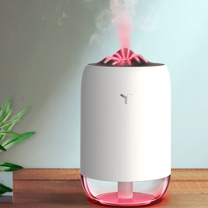 EHOME 260ml Portable Colorful Night Light Quiet Mist Humidifier Essential Oil Diffuser Blue 33cm - Image 3
