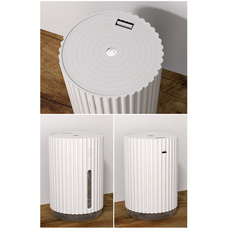 EHOME 320ml Portable USB Powered Colorful Night Light Quiet Mist Humidifier Diffuser White 13cm - Image 3