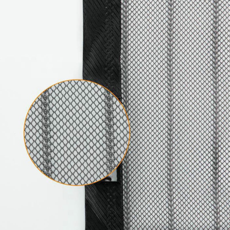 EHOME Portable Lightweight Automatic Close Non-Woven Fabrics Stripe Anti-Insect Curtain White 15cm - Image 3