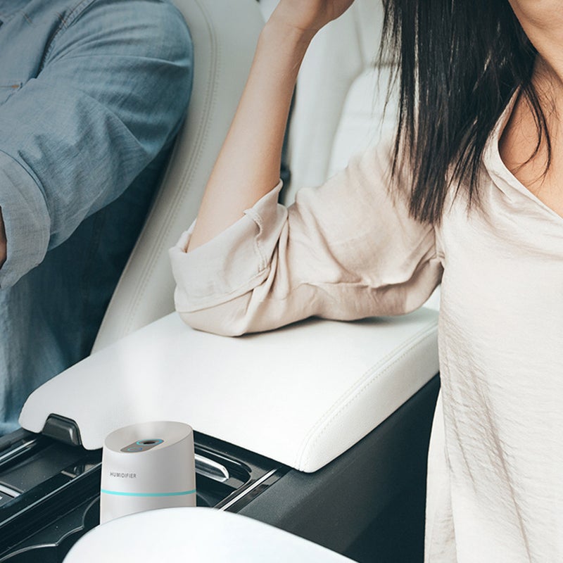 إيهوم موزع وجهاز ترطيب هواء بخاخ هادئ محمول 250 مل وردي 17سم - Image 3