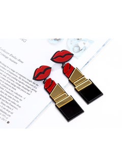 Lips Lipstick Designed Dangle Earrings - v1606742038/N42624246A_5