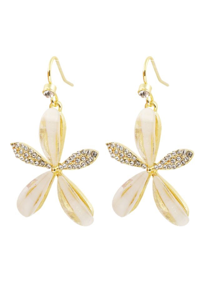 J&J Leaf Designed Dangle Earrings - Image 1