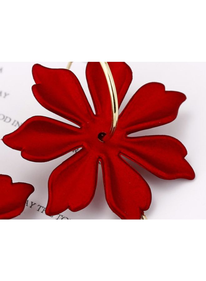 J&J Flower Design Dangle Earrings  - Image 4