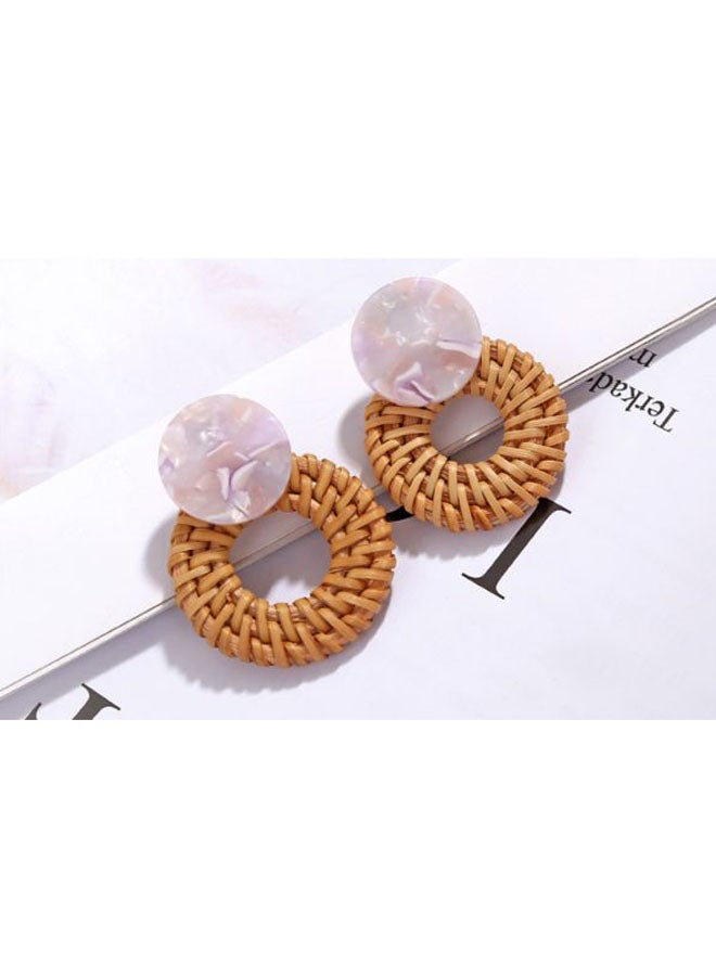 J&J Woven Dangle Earrings - Image 2