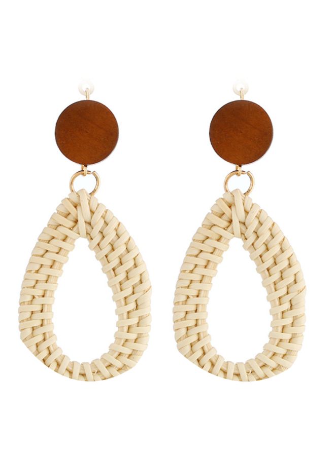 J&J Woven Dangle Earrings - Image 1