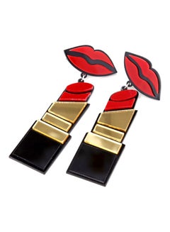 Lips Lipstick Designed Dangle Earrings - v1606742126/N42624246A_1