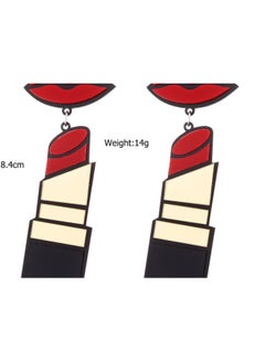 Lips Lipstick Designed Dangle Earrings - v1606742126/N42624246A_2