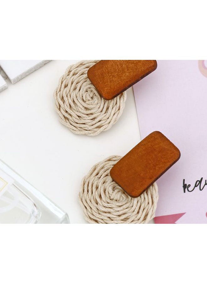 J&J - Geometric Shaped Stud Earrings - Image 1