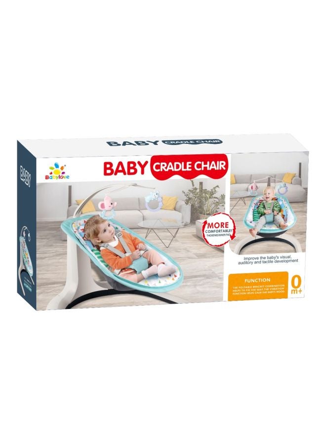 Baby love Sturdy Durable Lightweight Comfortable Cradle Musical Rocking Chair With Toys  - Image 3