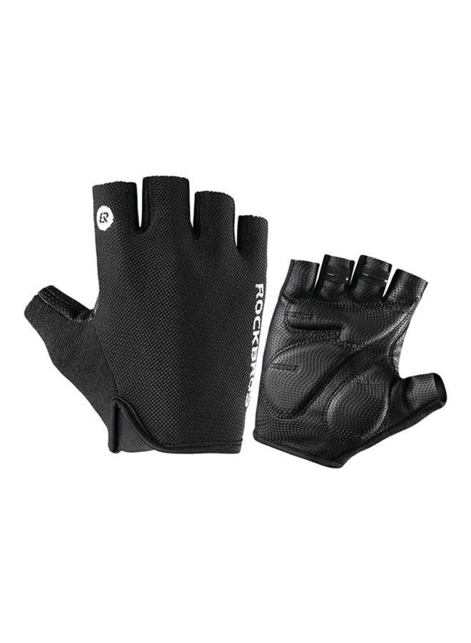 Rockbros - Pair Of Cycling MTB Half Finger Gloves M - Image 1