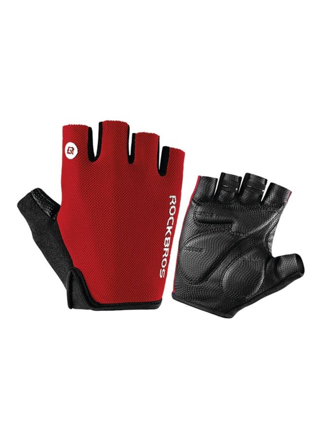 Rockbros Pair Of Half Finger Non-Slip Bicycle Gloves L  - Image 1