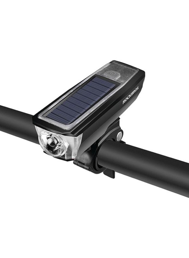 Rockbros Solar Power Headlight With Electric Horn Bells White  - Image 2