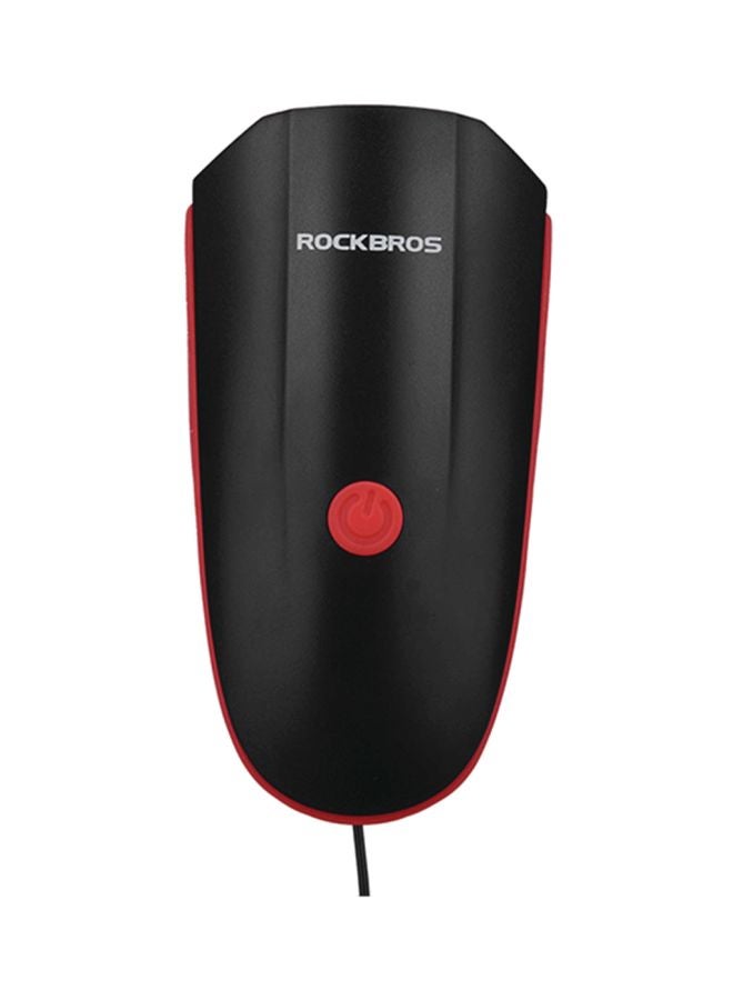 Rockbros Bicycle Headlight With Electric Horn Bells Red/Black 5x1cm  - Image 2