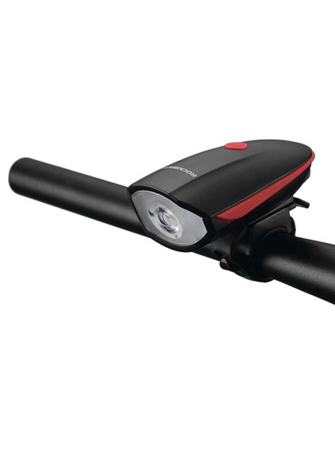 Rockbros Bicycle Headlight With Electric Horn Bells Red/Black 5x1cm  - Image 3