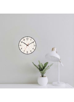 LOWHA Triangles Printed Analog Wall Clock Black 30x30cm  - Image 3