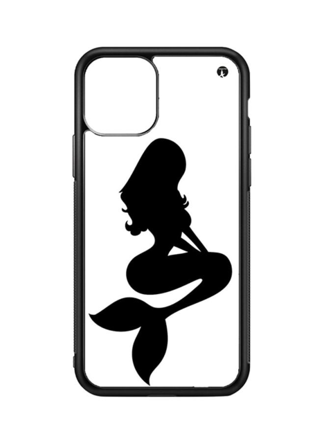 Protective Case Cover For Apple iPhone 11 A Mermaid (Black Bumper)
