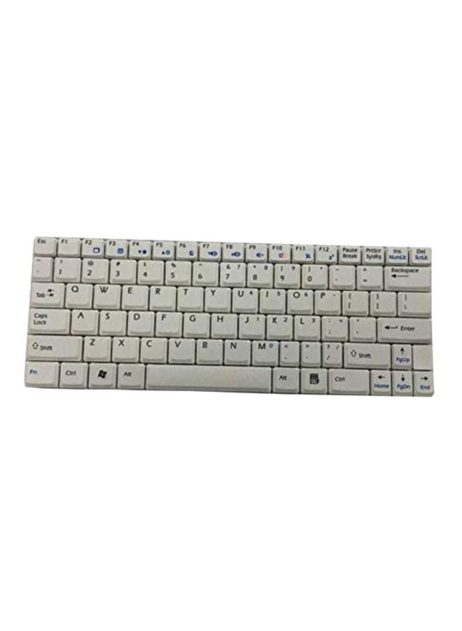 Replacement Laptop Keyboard For MSI U100 White