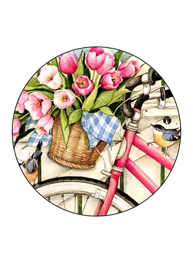 Flowers Printed Mouse Pad Multicolour