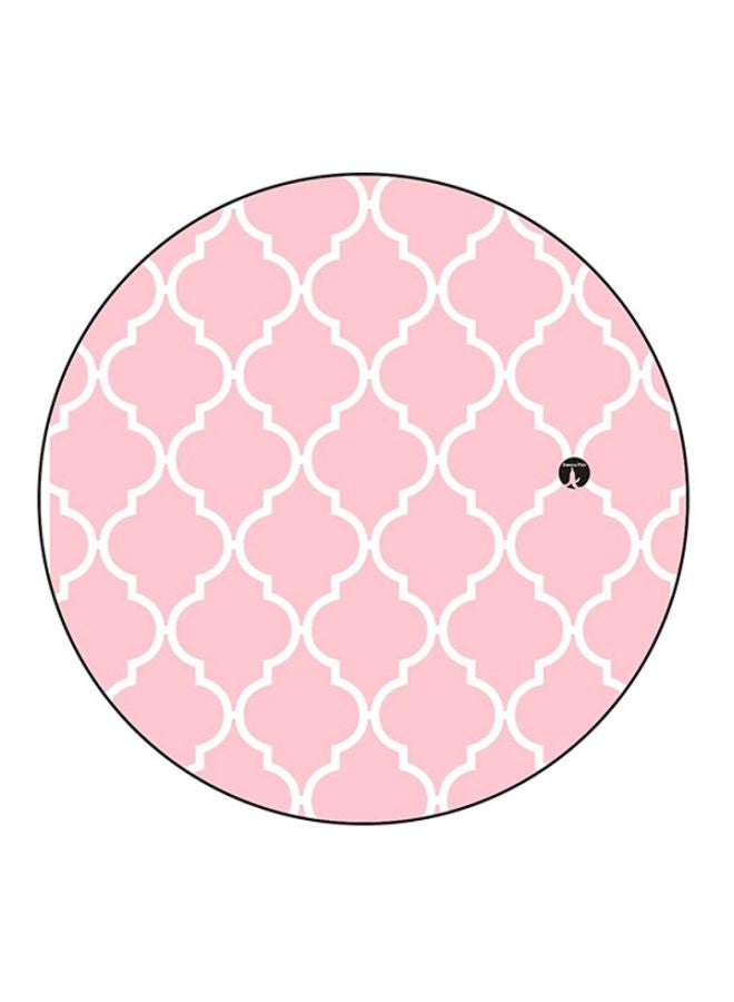 BP Pattern Printed Mouse Pad Pink/White