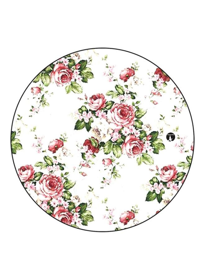 BP Flowers Printed Mouse Pad White/Pink/Green