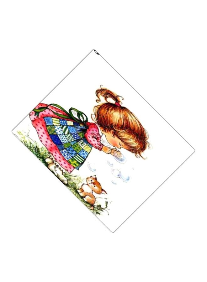 BP Printed Anti-Slip Gaming Mouse Pad White/Brown/Green - Image 2