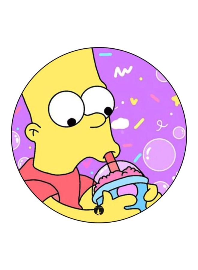 BP Simpsons Printed Mousepad Purple/Yellow/Red