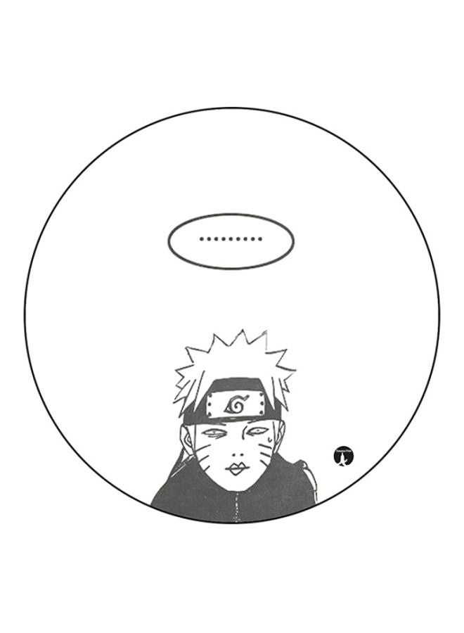 BP The Anime Naruto Round Mouse Pad White/Grey