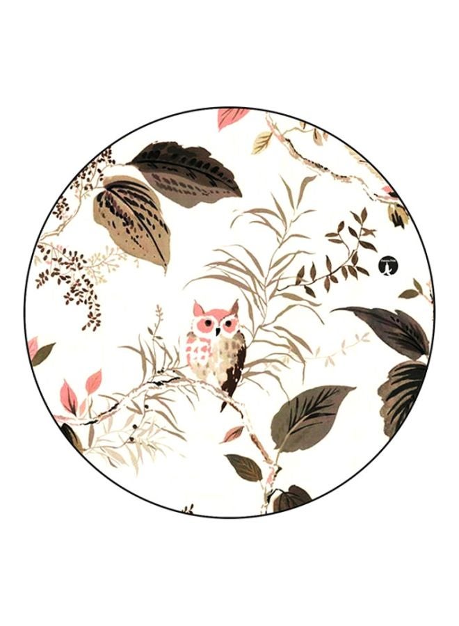 BP Owl Printed Mouse Pad White/Grey/Brown
