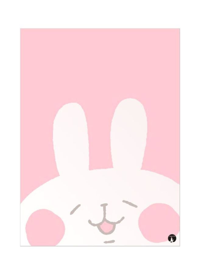 BP A Rabbit Mouse Pad Pink/White