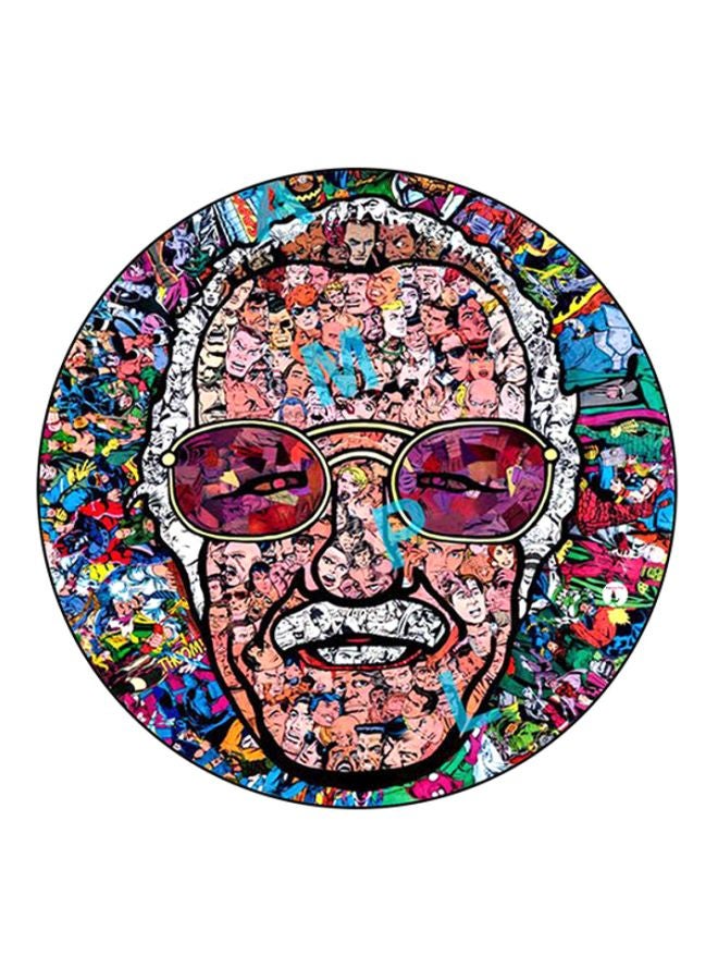 BP Stan Lee Printed Round Mouse Pad Multicolour