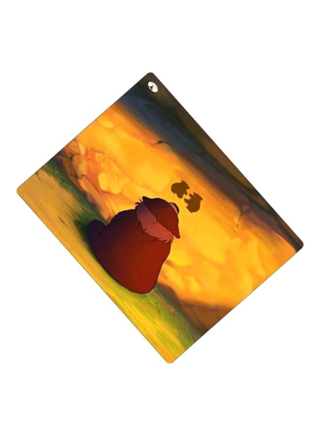BP Printed Anti-Slip Gaming Mouse Pad Yellow/Brown - Image 2