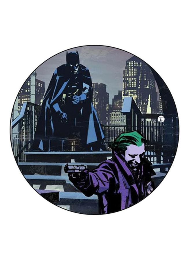 BP Batman Printed Mouse Pad Blue/Purple/Green