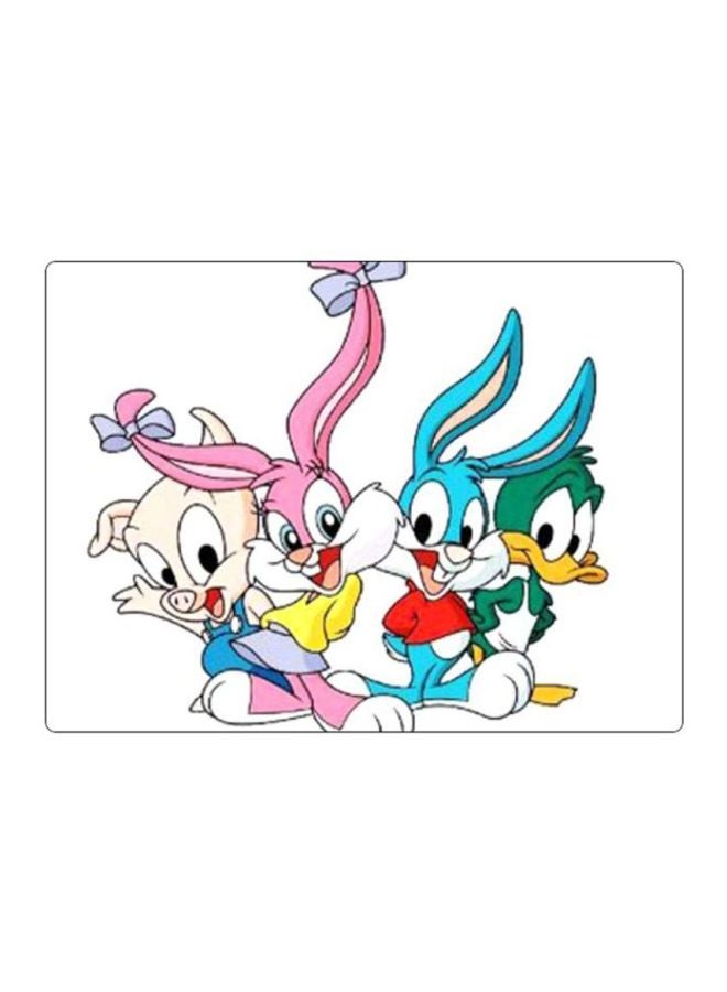 BP Printed Anti-Slip Gaming Mouse Pad White/Pink/Green - Image 1