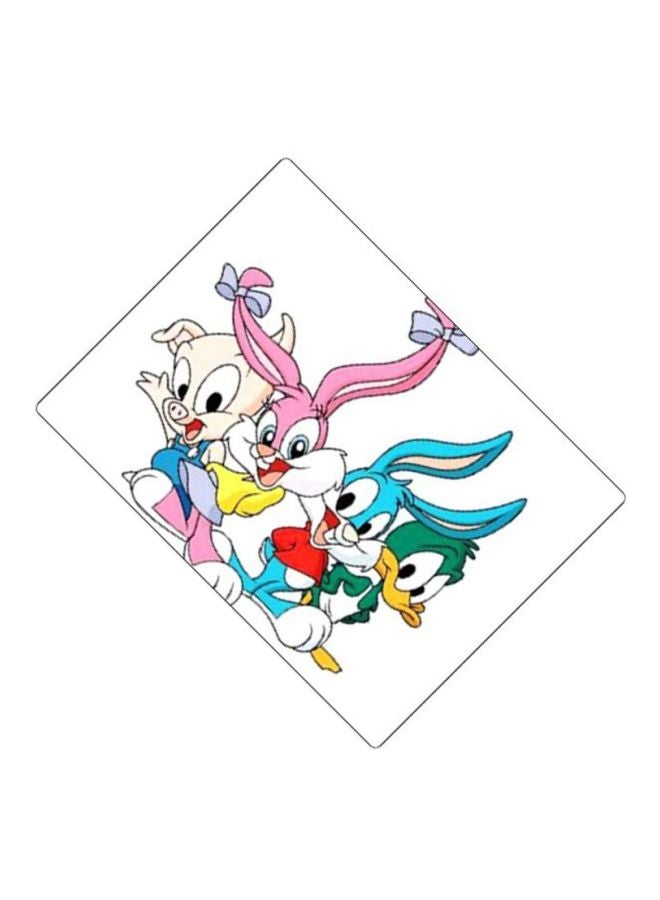BP Printed Anti-Slip Gaming Mouse Pad White/Pink/Green - Image 2