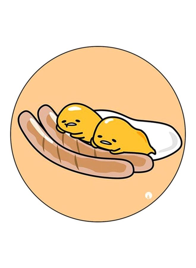 BP Gudetama Print Mouse Pad Beige/Brown/White