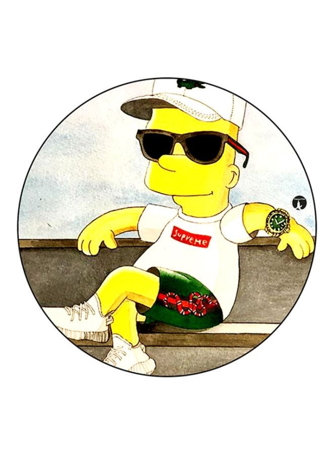 BP Simpsons Print Mouse Pad Yellow/White/Beige