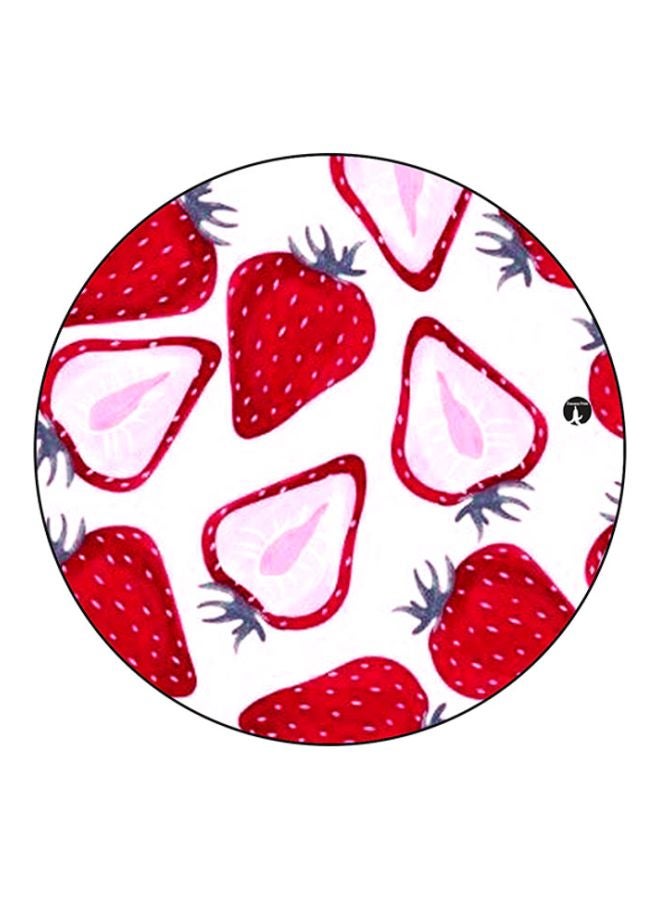 BP Strawberries Printed Mouse Pad Red/White/Grey