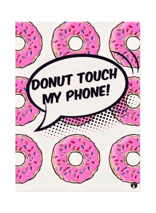 BP English Phrases Printed Mouse Pad Pink/White/Black
