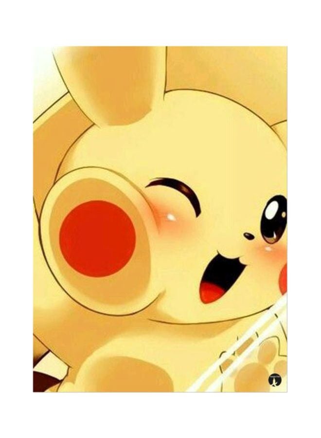 BP Pokemon Printed Mouse Pad Yellow/Red/Black