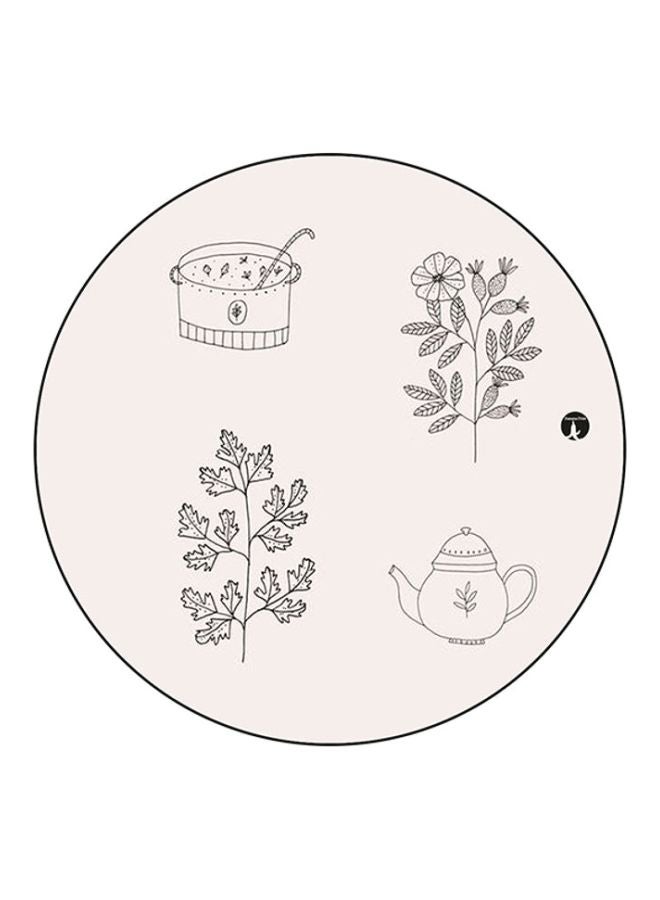 BP Printed Mouse Pad Beige/Black