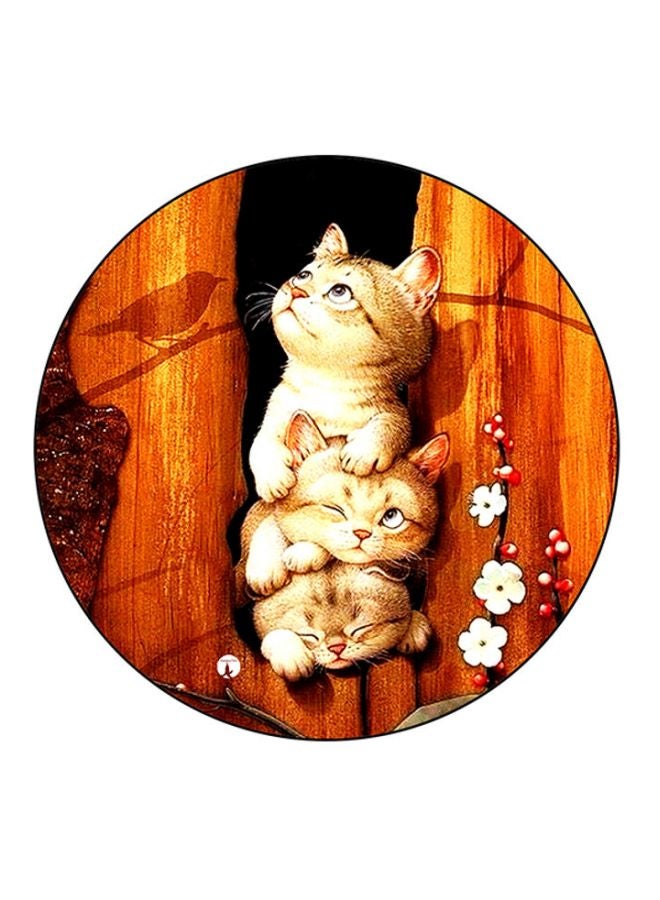 BP A Cat Printed Mouse Pad Multicolour