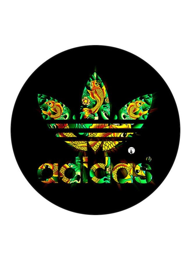 BP Addidas Printed Mouse Pad Black/Green/Yellow