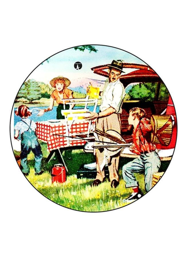 BP Vintage Art Printed Mouse Pad Multicolour