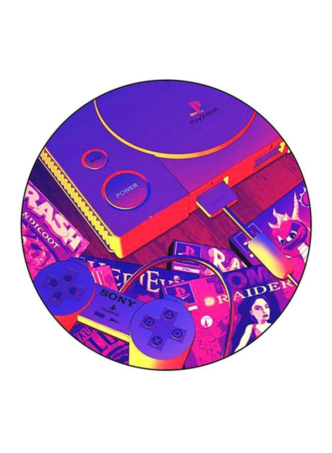 BP PlayStation Printed Mouse Pad Blue/Pink/Yellow