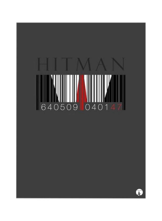 BP Hitman Printed Mouse Pad Black/White/Red