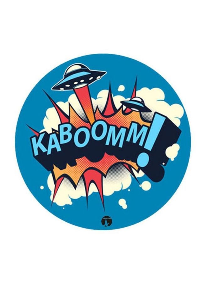 BP Kaboomm Printed Mouse Pad Blue/White/Yellow